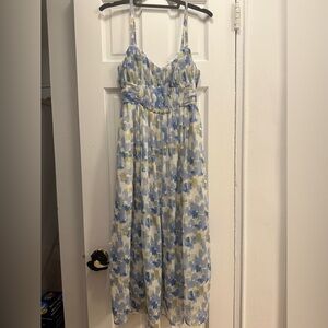 Abercrombie & Fitch Blue Floral Maxi Dress